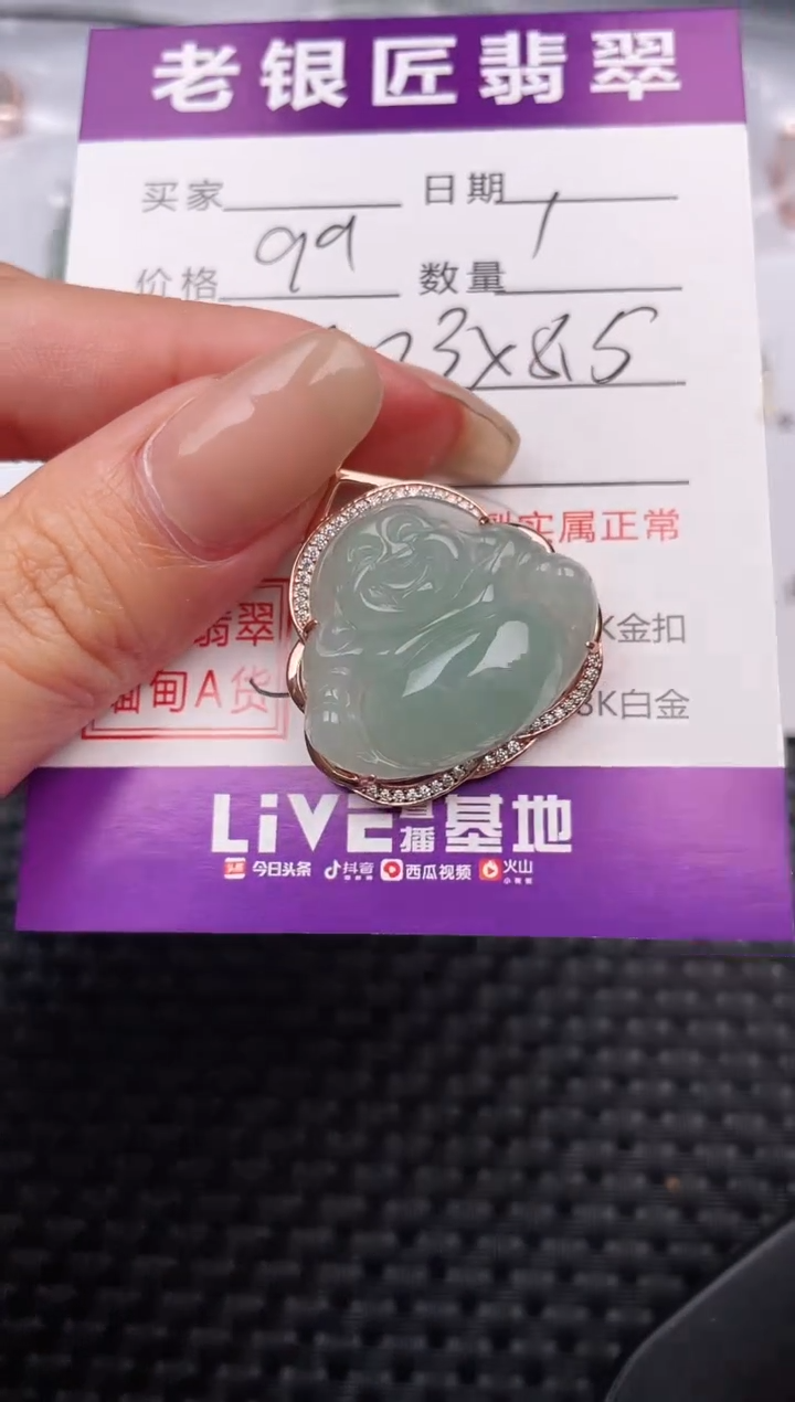 翡翠银S925镶嵌颈饰·