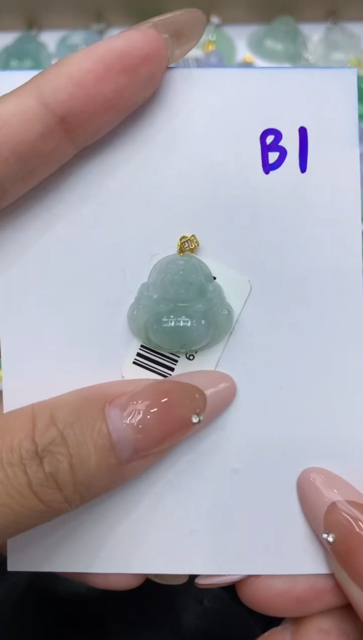 【闪购商品】翡翠颈饰18K金镶嵌8888888888