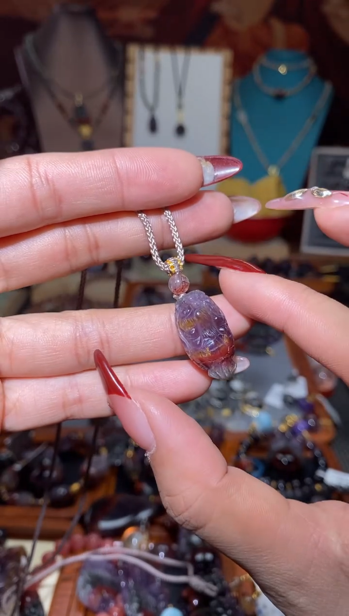 【闪购商品】水晶吊坠未镶嵌极光龙龟多样性发其1