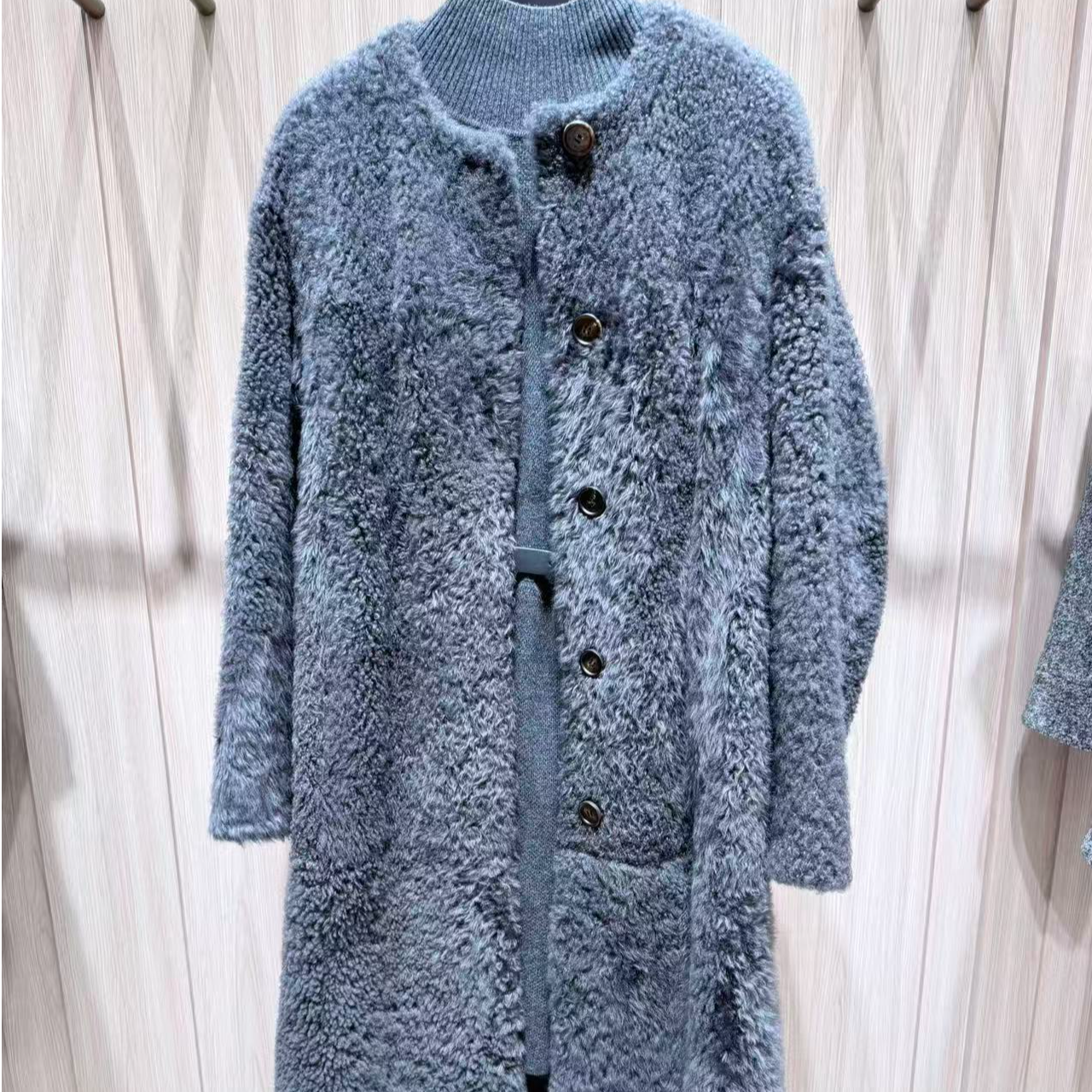 慵懒风秋冬长款长袖外套气质呢大衣