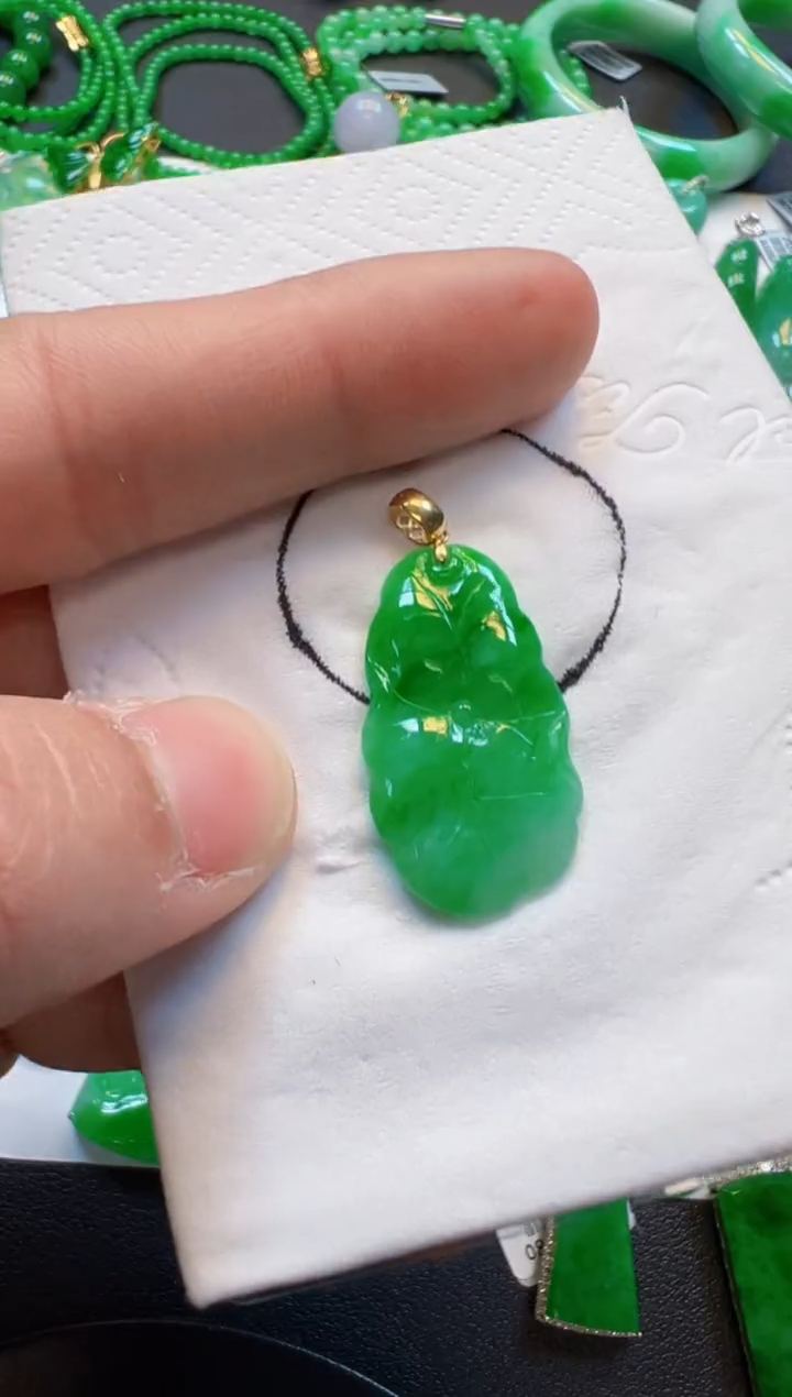 【闪购商品】定制翡翠18K金镶嵌980元