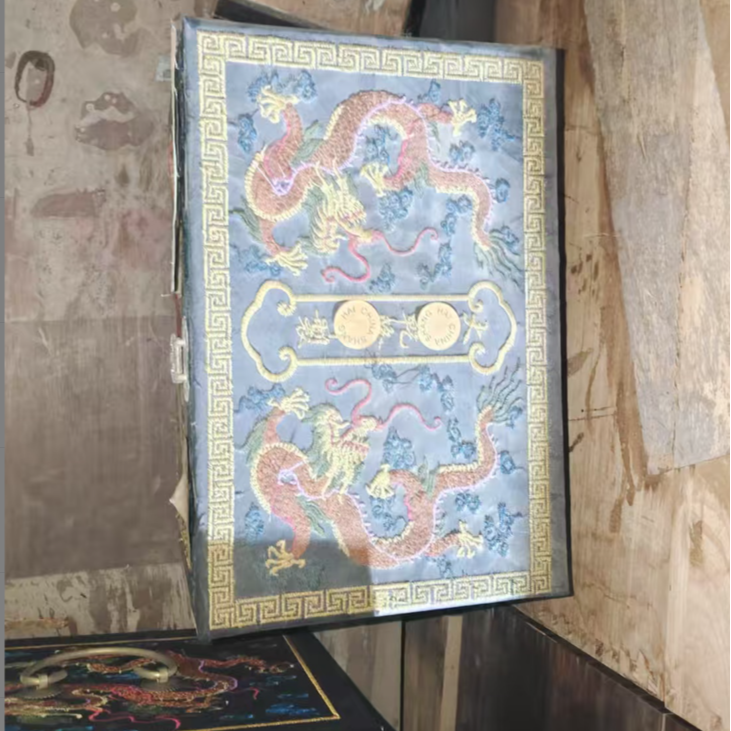 1个蓝色次修盘龙大和子摆件链接