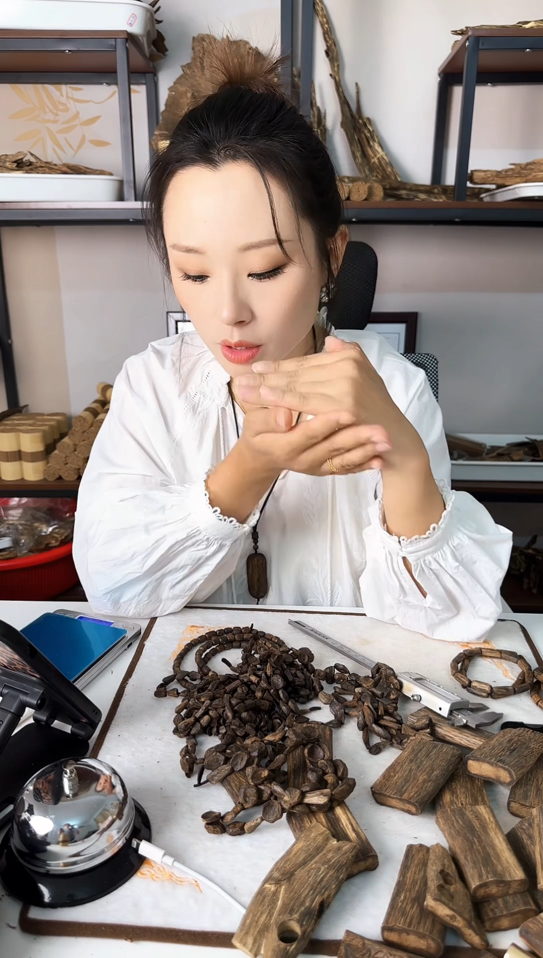 手串沉香【沉水】圆珠卡8单圈手串多样性发一