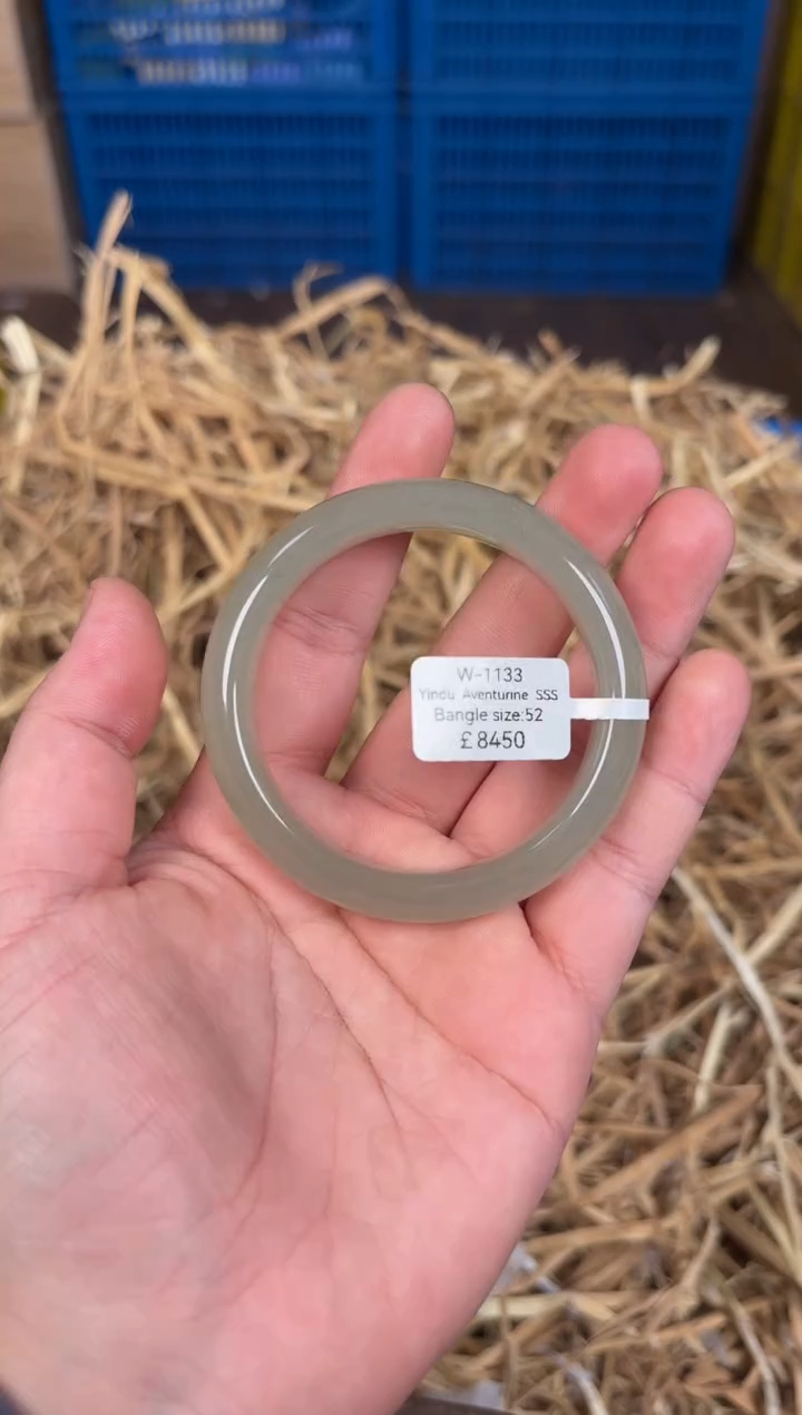 未镶嵌手镯石英质玉W1133