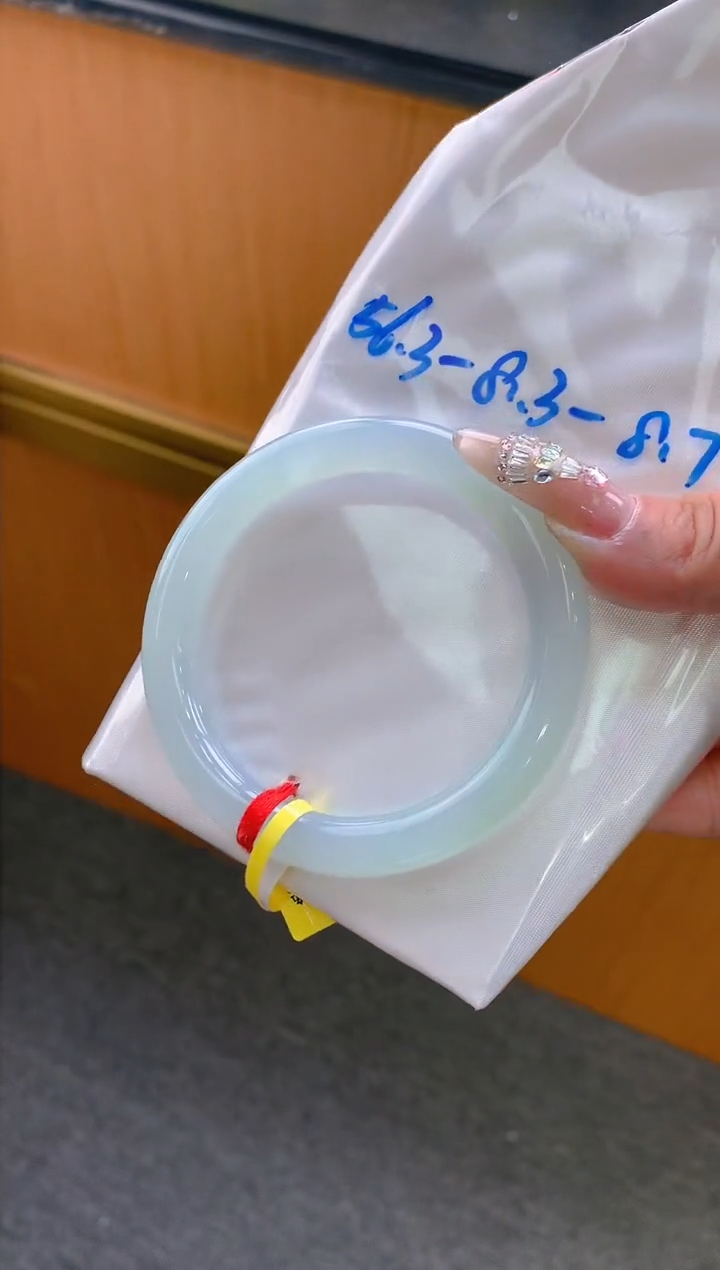 未镶嵌手镯翡翠-F61-圆条56.3