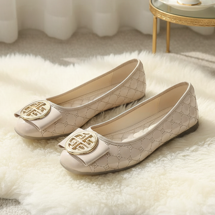 713-1新款休闲百搭豆豆鞋软皮软底金属扣一脚蹬女单鞋