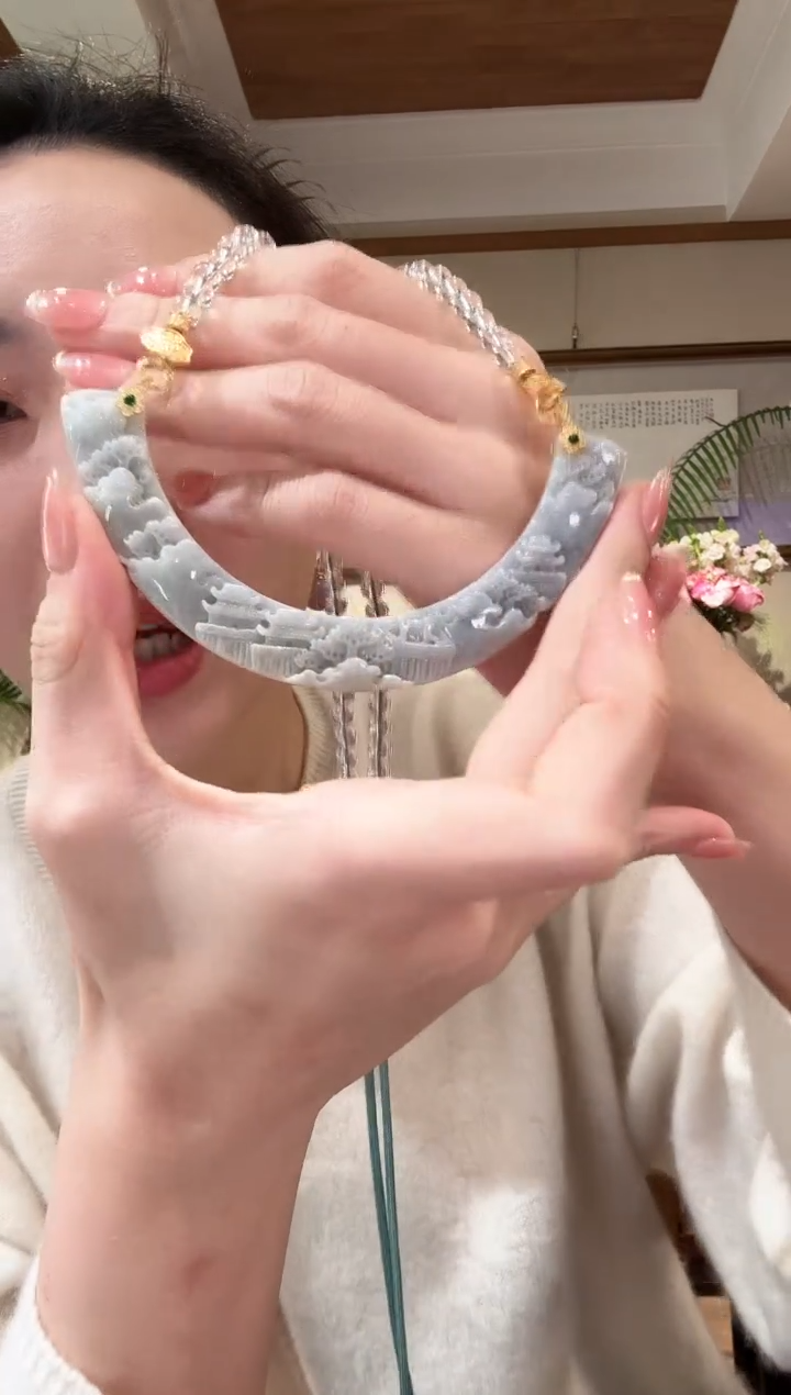 【闪购商品】翡翠颈饰未镶嵌国风
