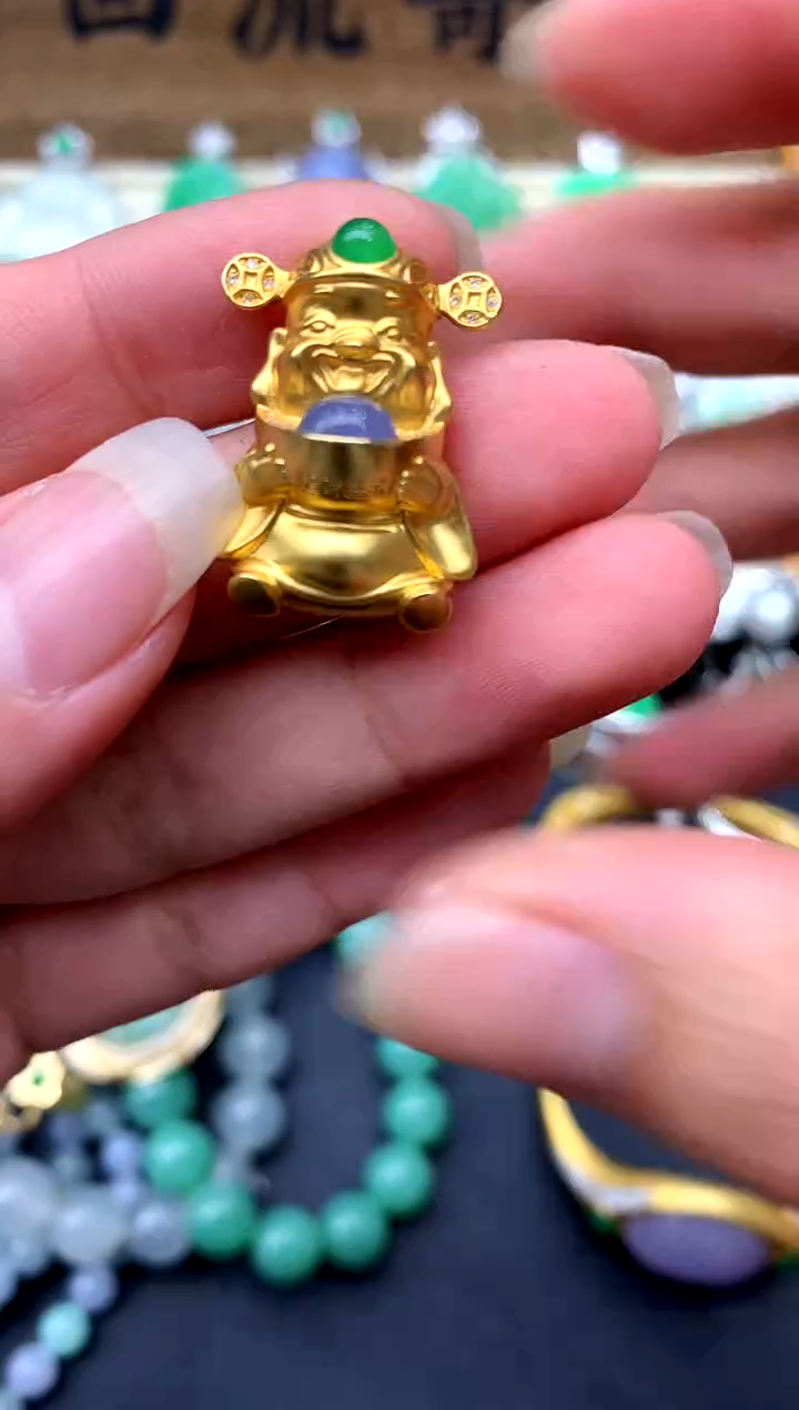 【闪购商品】翡翠颈饰18K金镶嵌553-中国好珍宝