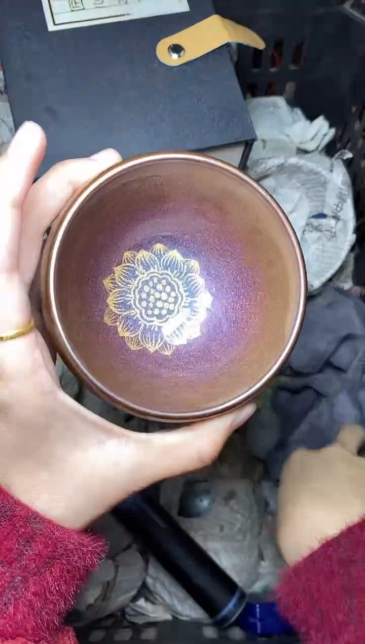 【闪购商品】茶盏莲花 粉钵 盏三疯建盏茶器