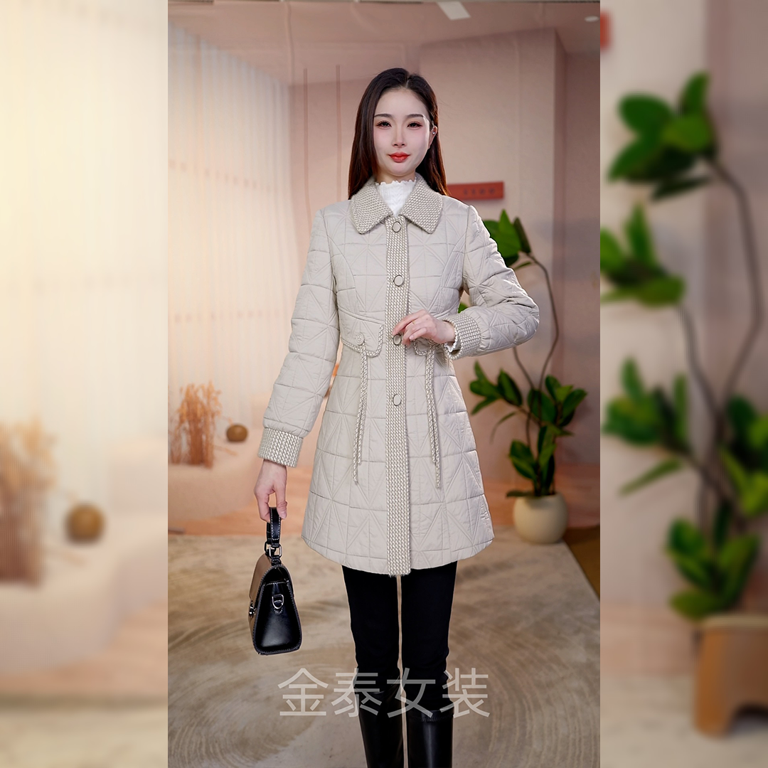【鎏熙女装】25A-929高贵时尚加棉外套修身洋气显档次女秋冬季外套1