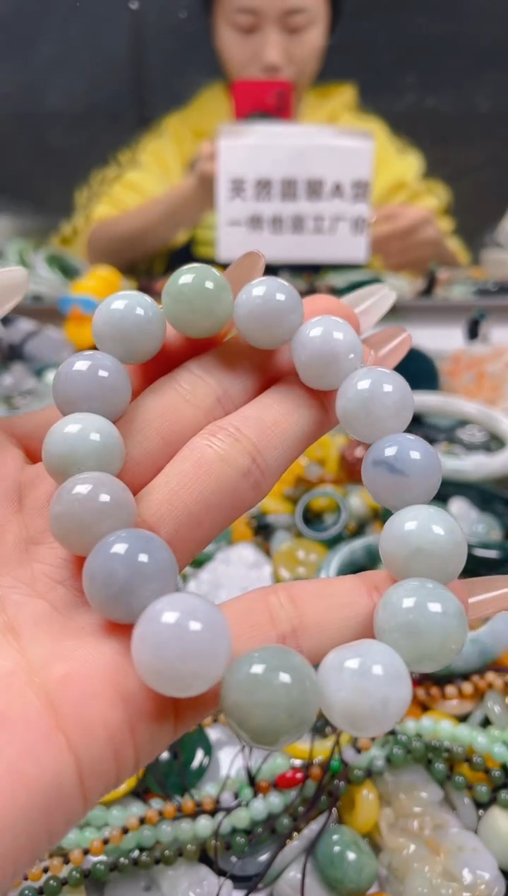 【闪购商品】翡翠颈饰未镶嵌13-14MM/U/翡翠A货一图一物