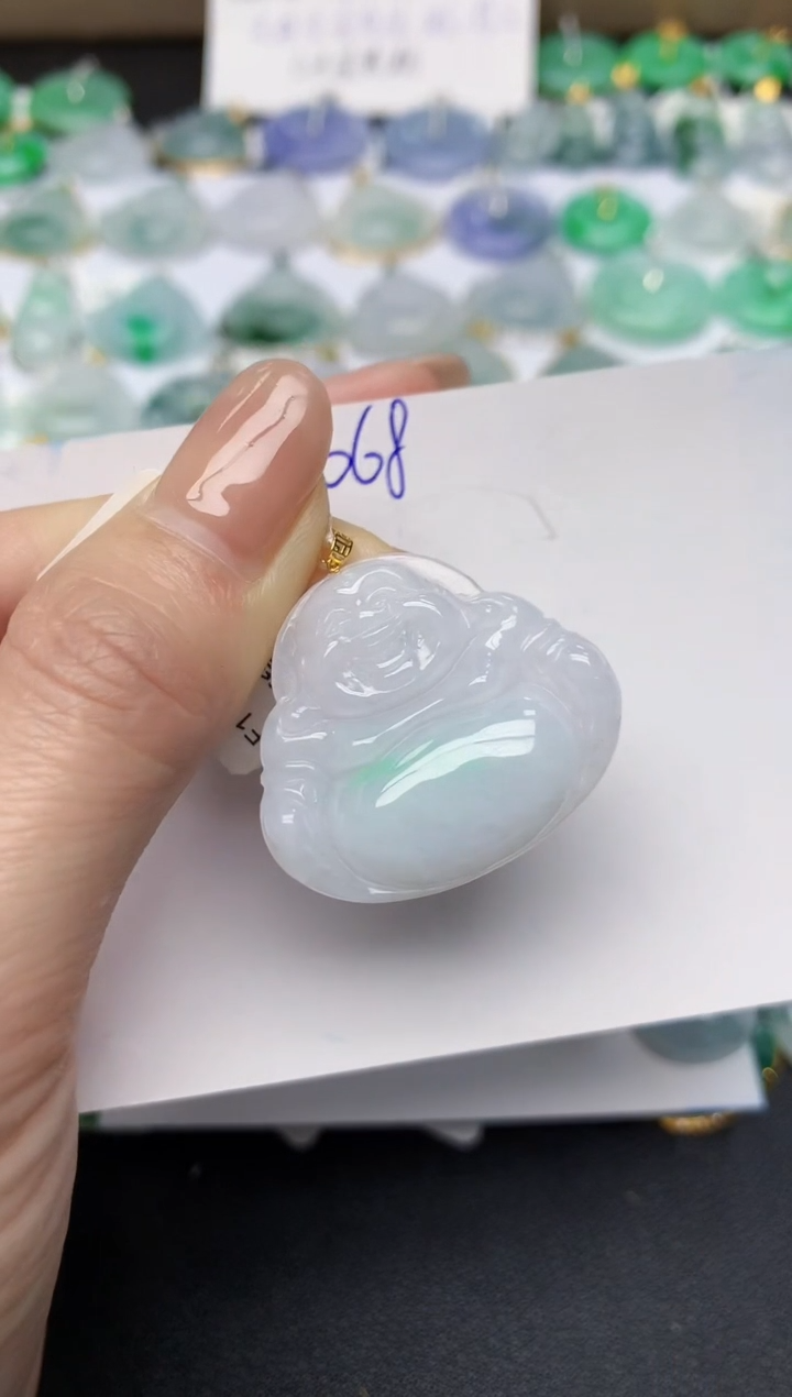 颈饰未镶嵌翡翠天然缅甸A货翡翠百元以上9元证书费自理