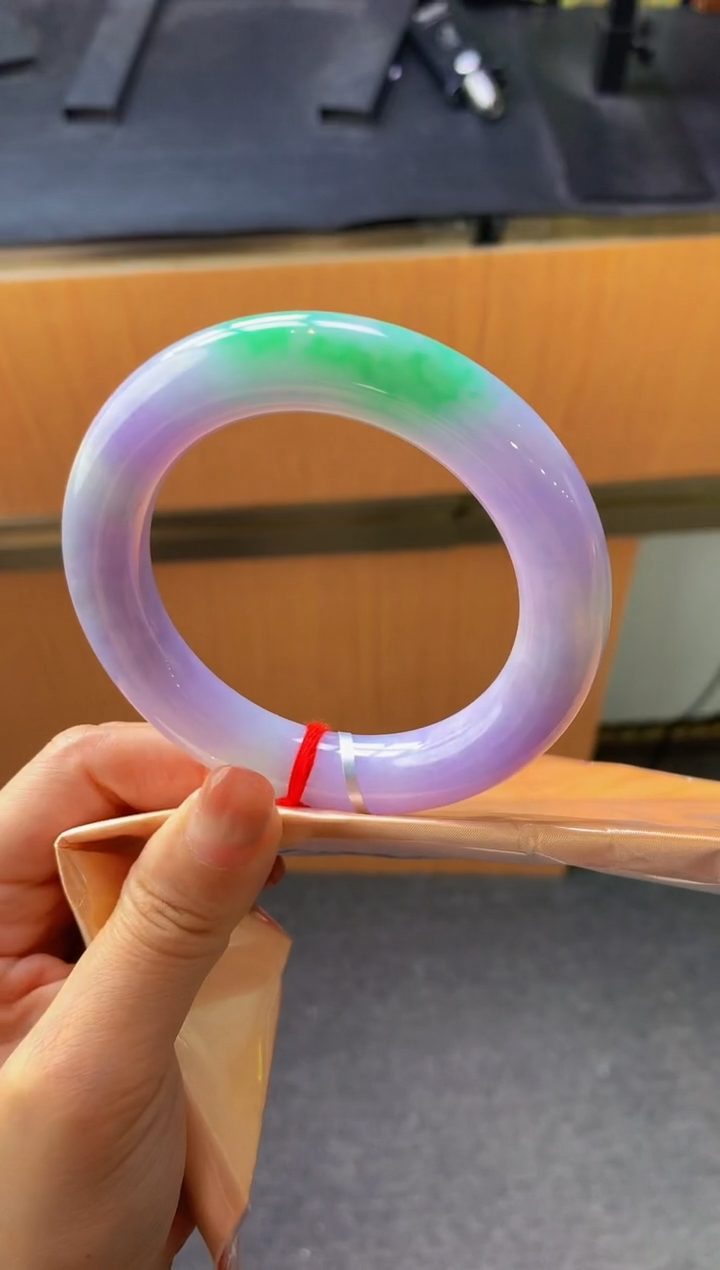 未镶嵌手镯翡翠- Q102圈口57.2