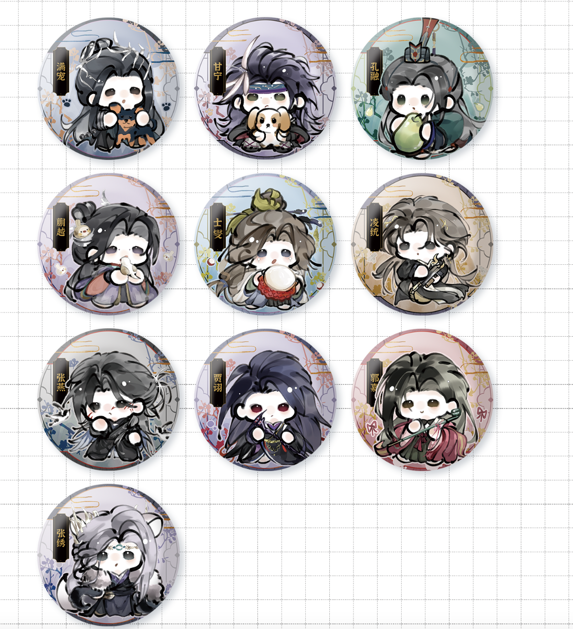 【萌宠密探二弹】Q版代号鸢周边58mm【盲盒吧唧】二创同人星幻徽章