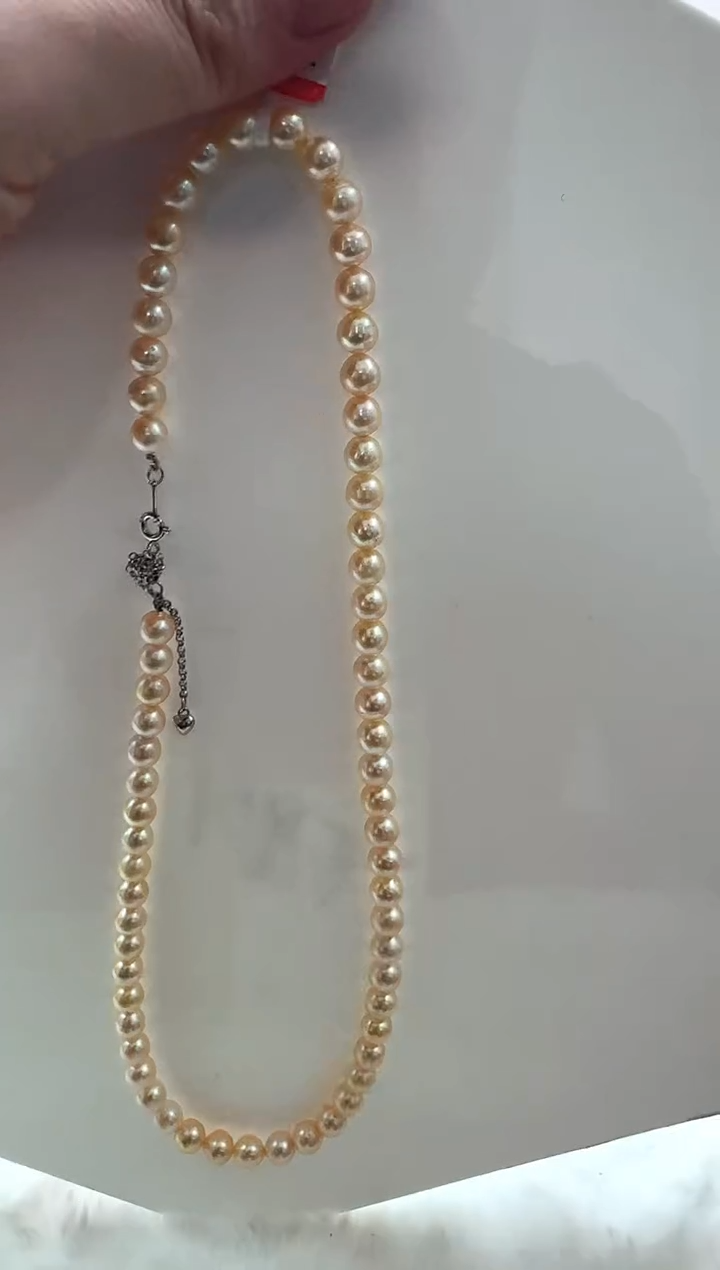 【闪购商品】海水珍珠AQ银S925镶嵌海水珍珠串链@@HF027