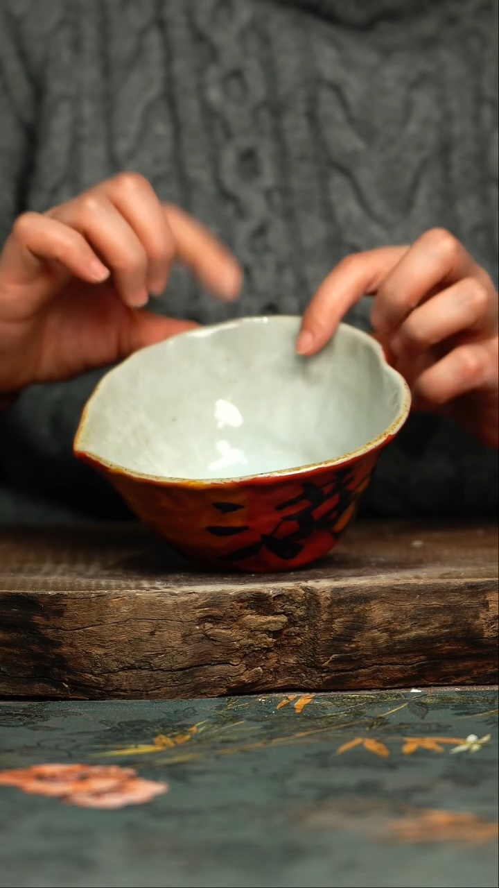 【闪购商品】杯杯釉下彩手工手绘同款陶器