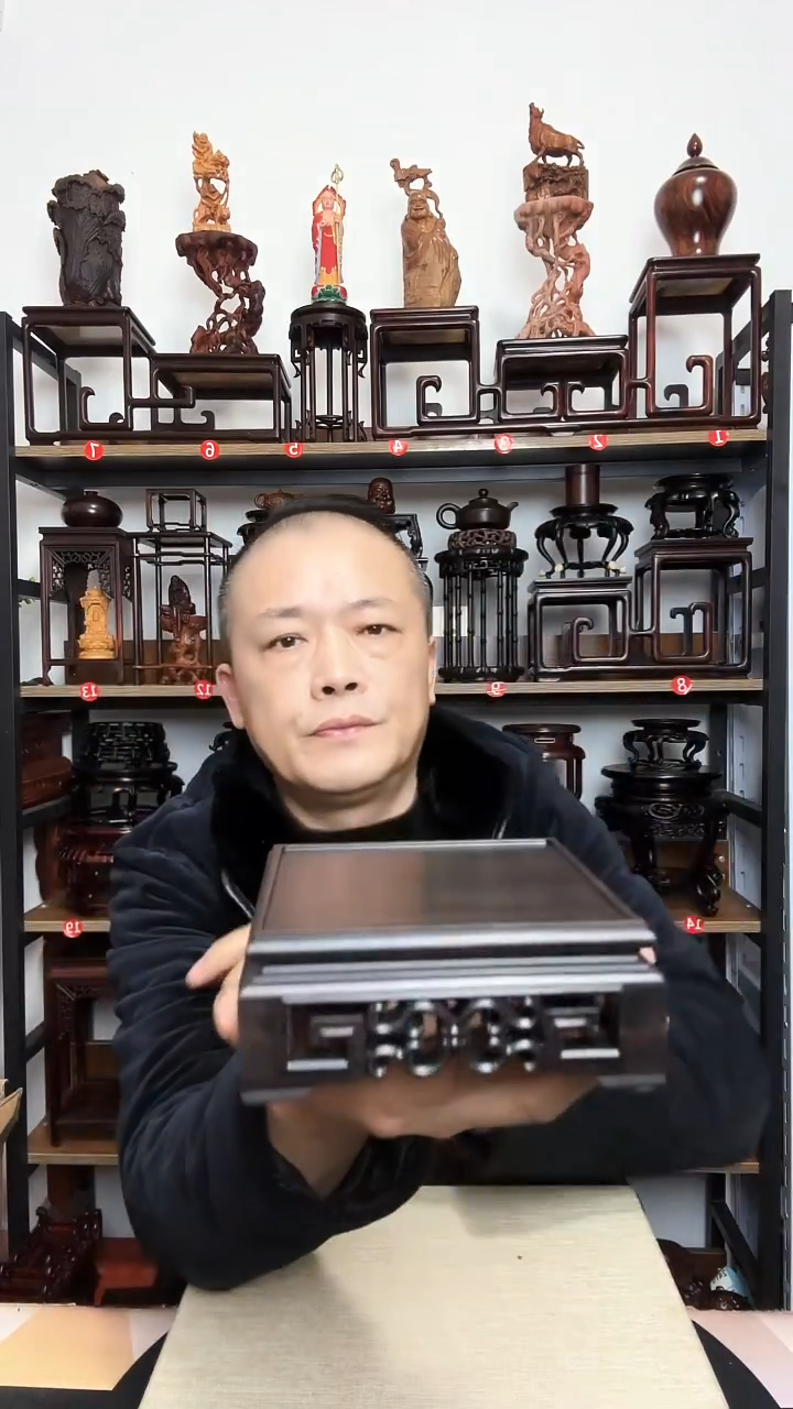 紫砂底座木底座内径11正方