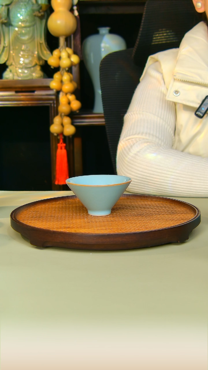 汝瓷斗笠原矿天青不完美
