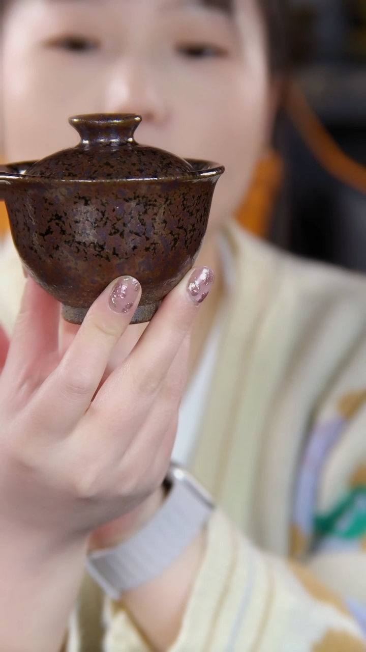 【闪购商品】纯手工制作盖碗 紫金色