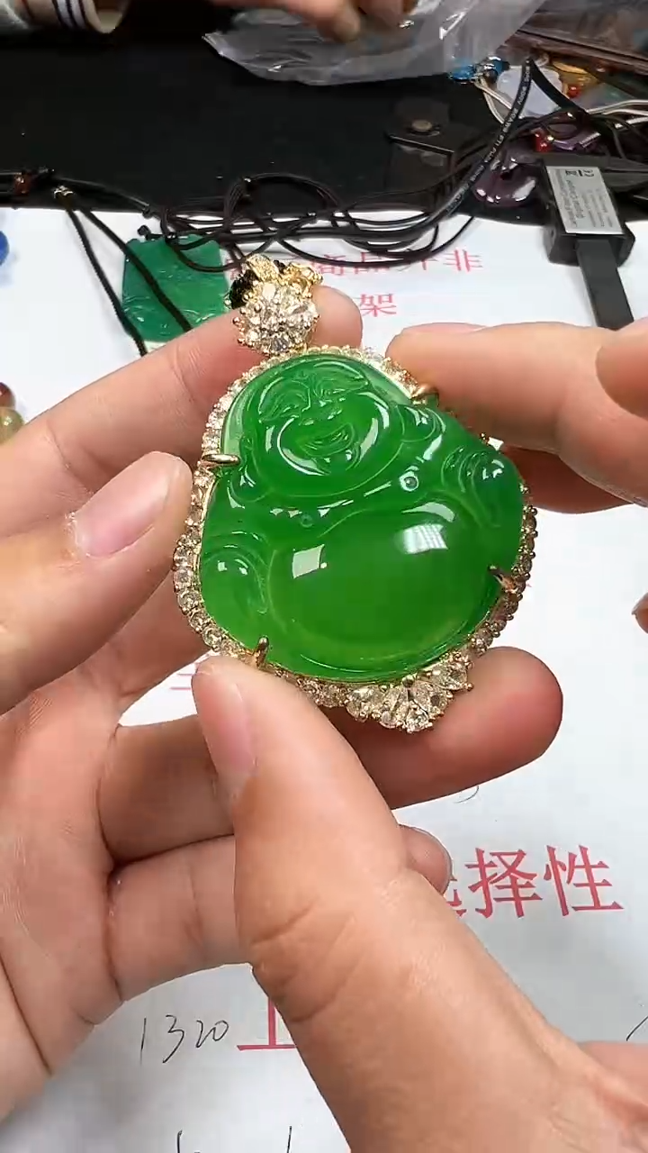 【闪购商品】玛瑙/玉髓颈饰合金1143满绿佛公多样性发一