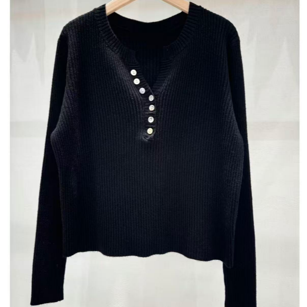 【南油玲姐】黑色针织衫E3-3