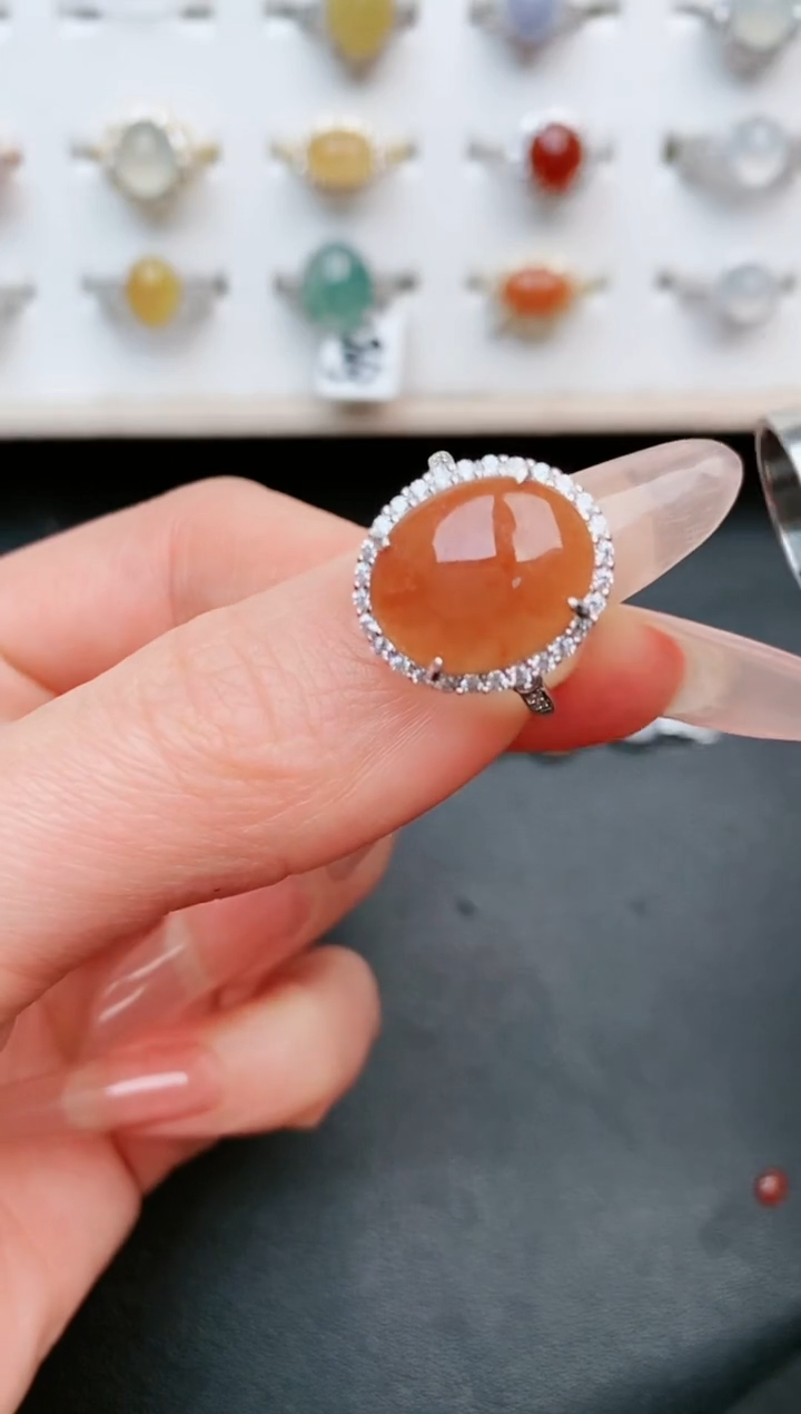 【闪购商品】翡翠戒指银S925镶嵌....