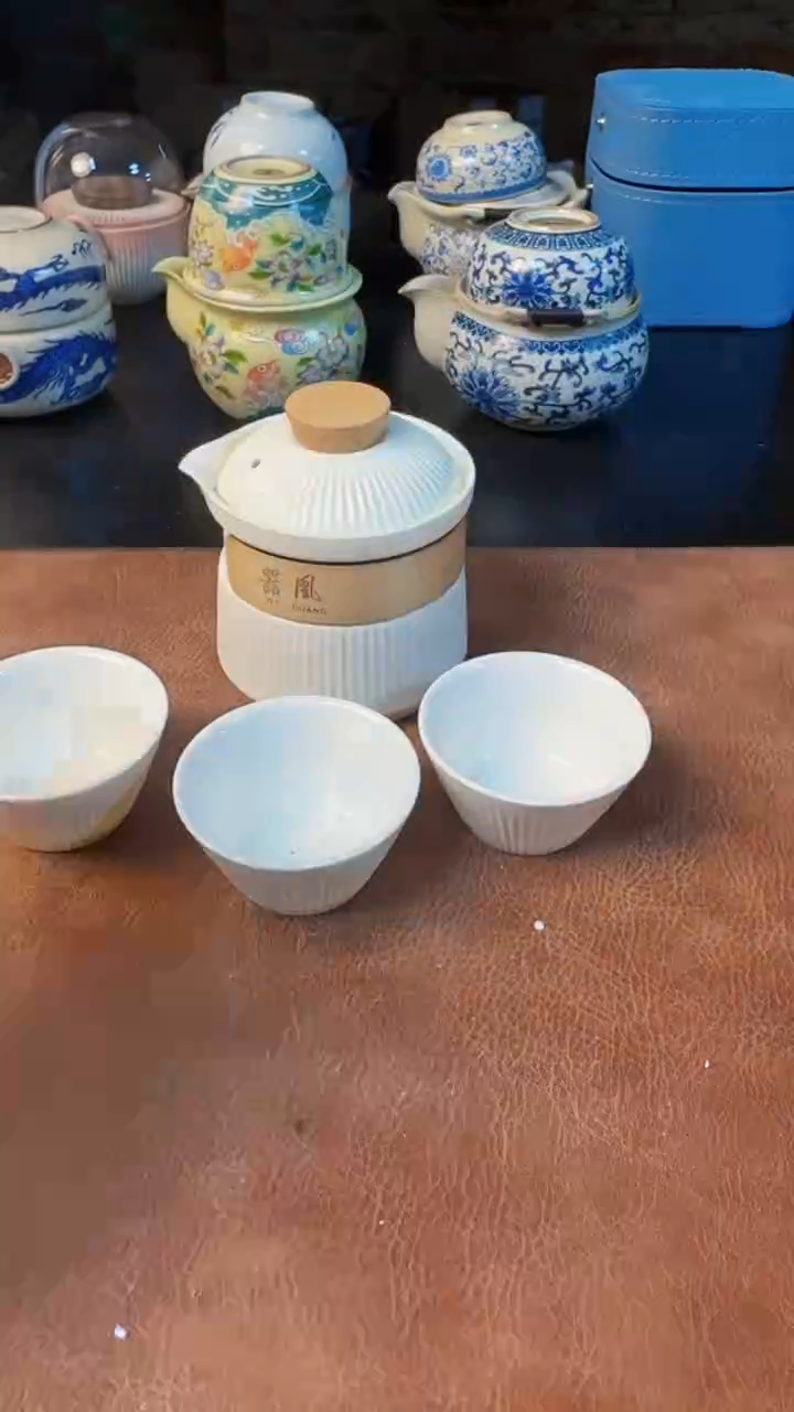 【闪购商品】杯德化白瓷，快客茶具