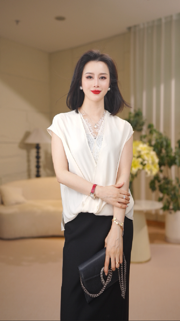 【折紗】蕾丝花边工艺透气舒服衬衫A178