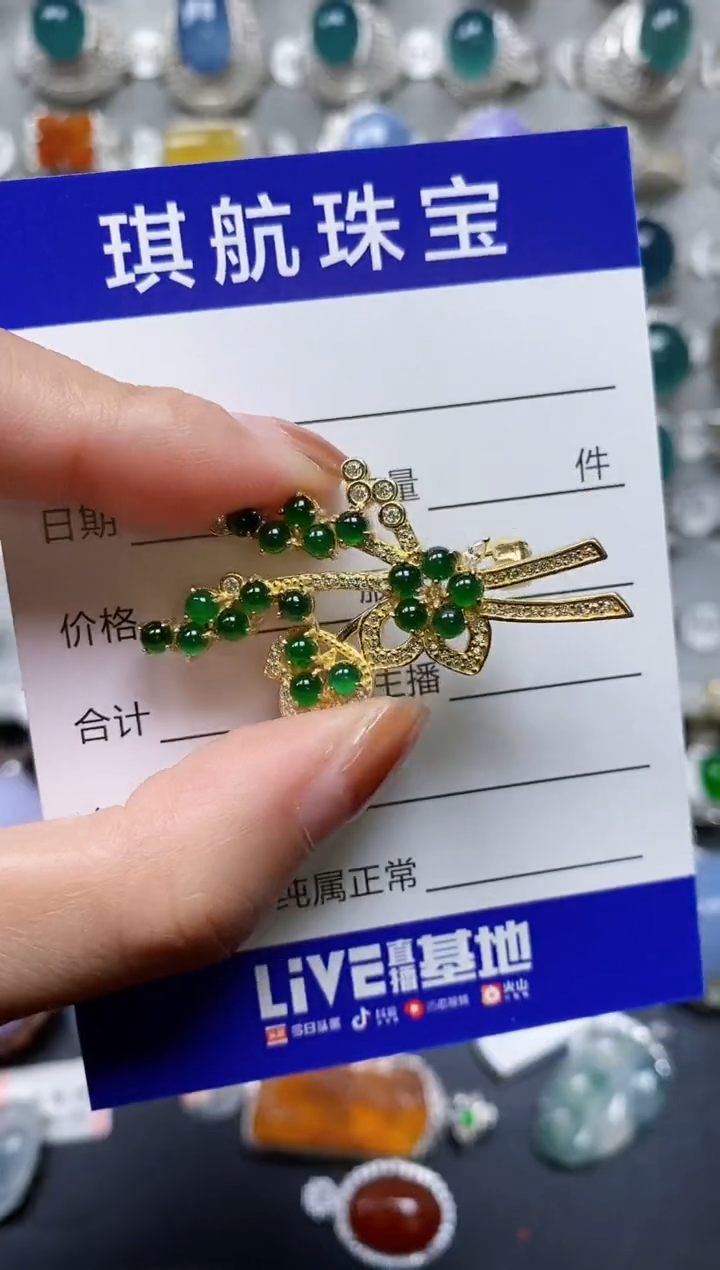 【闪购商品】翡翠颈饰银S925镶嵌0402