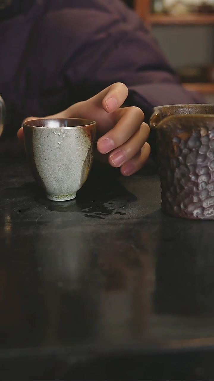 【闪购商品】景德镇柴烧裸烧陶瓷茶杯250