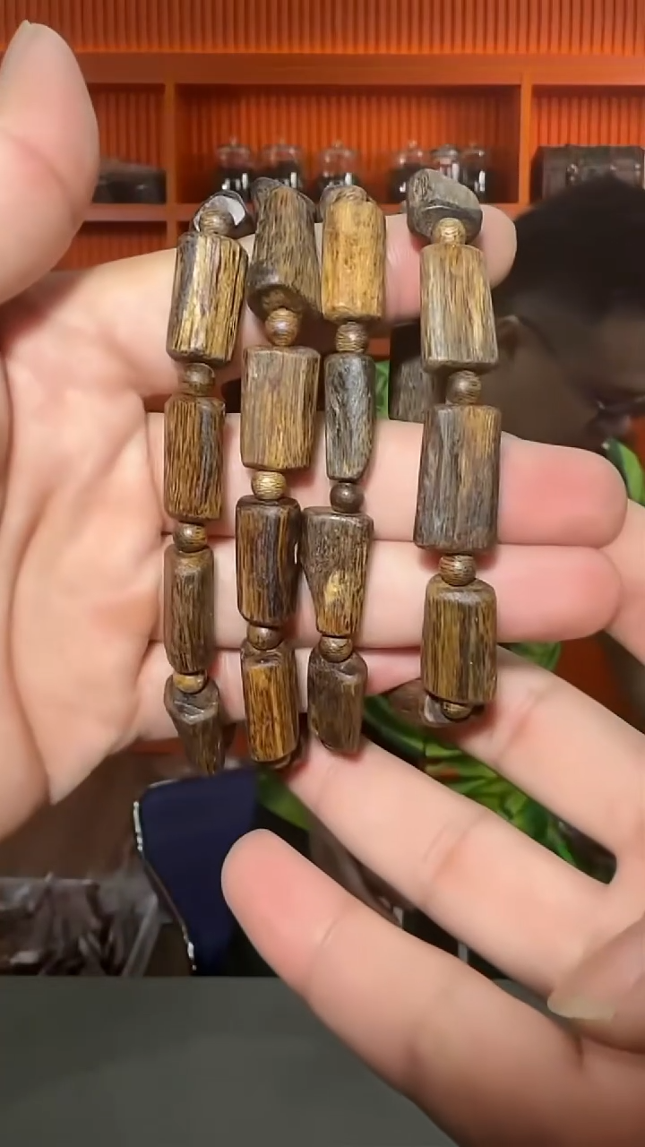 沉香手串19号单圈白棋多样性发一