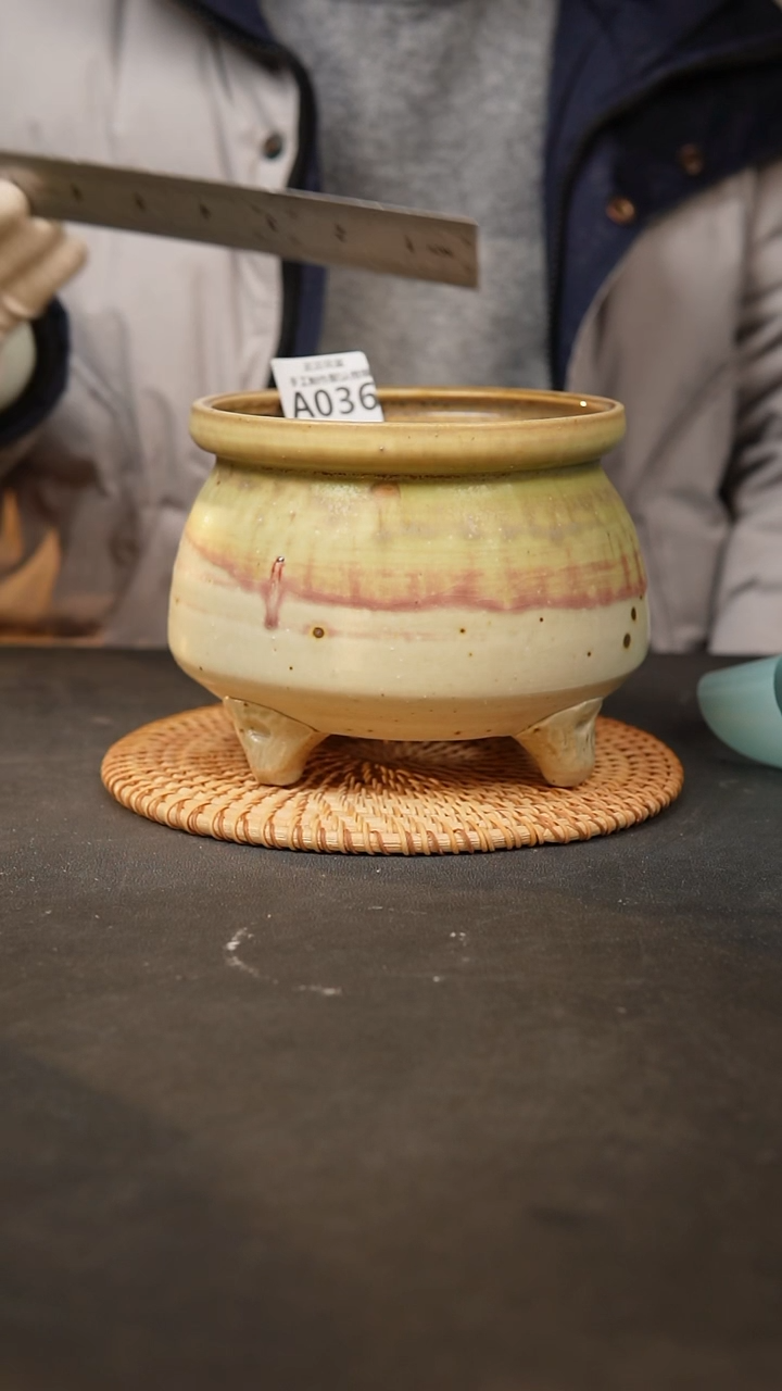 【闪购商品】瓷片036泥泥手工花盆