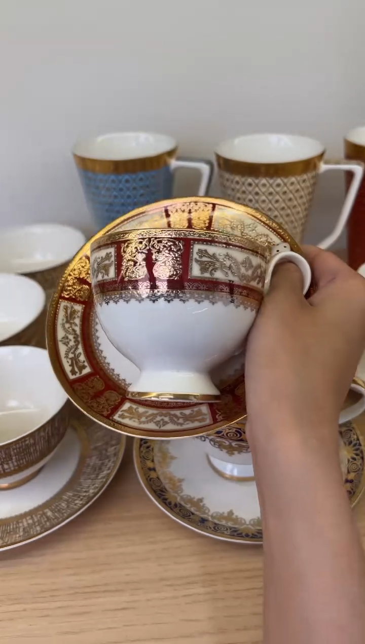 瓷片200cc杯碟孤品福利