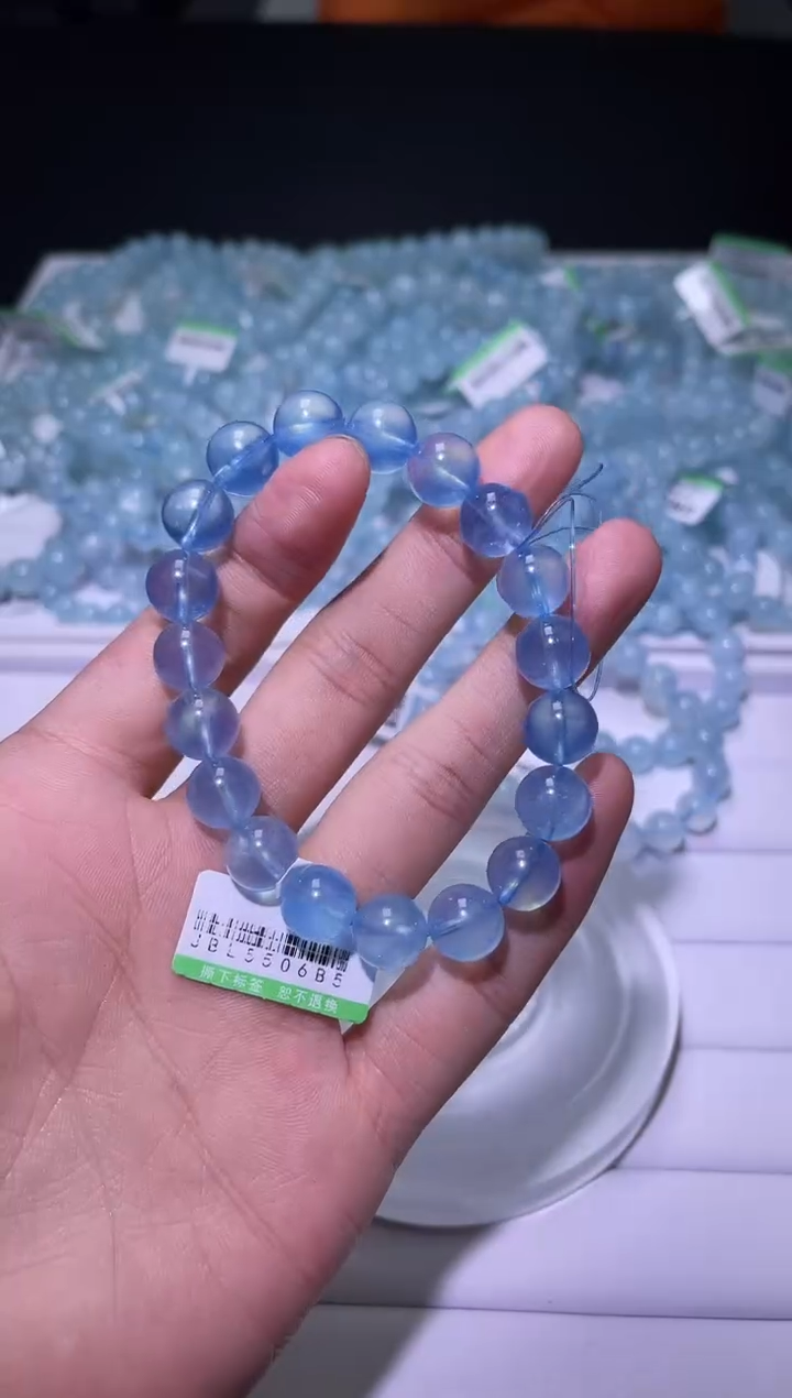 1海蓝宝石（处理）X079-海蓝宝单圈-多样性发其一