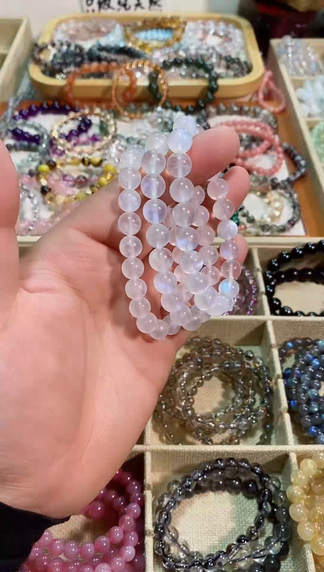 【闪购商品】水晶手链未镶嵌蓝月光9m+（多样性发其一）