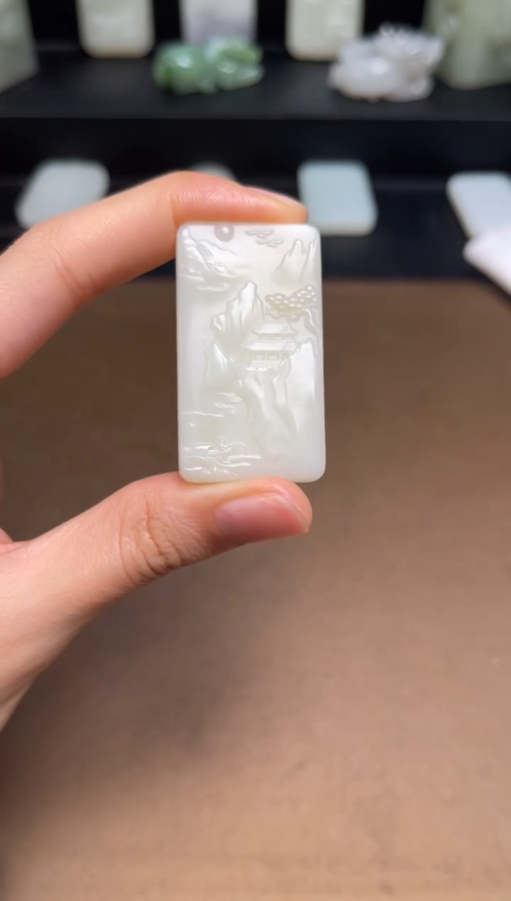 和田玉未镶嵌颈饰47