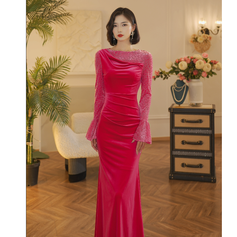 JUU【弗洛伊得】春季新款显瘦法式连衣裙L-40713