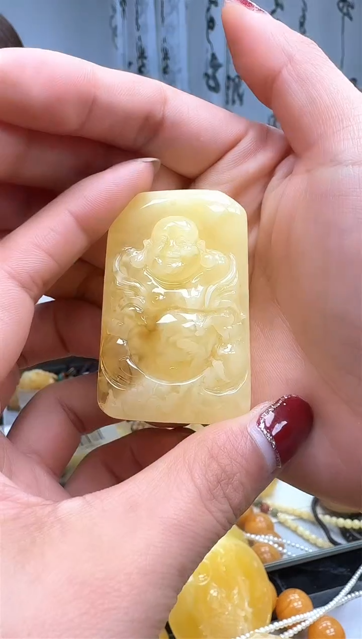 【闪购商品】琥珀裸石未镶嵌挂坠