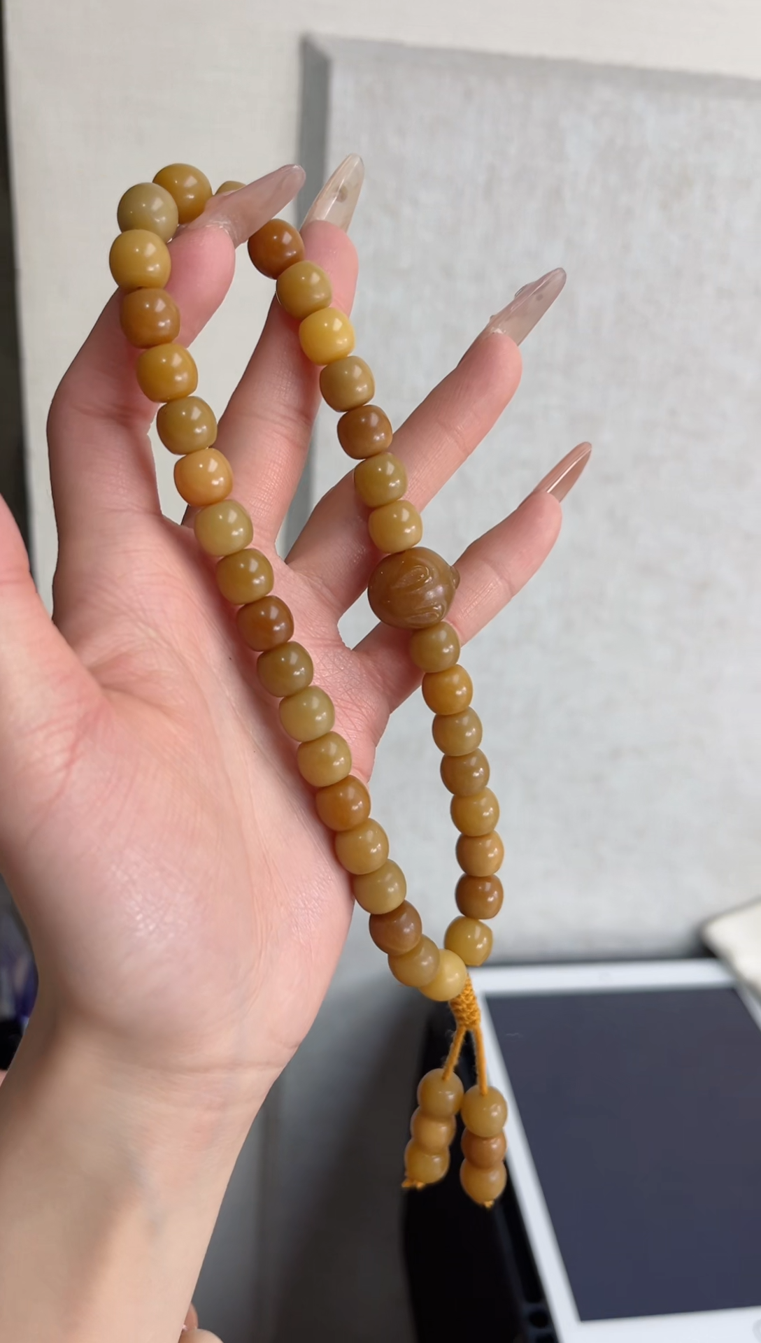 【闪购商品】菩提根/象牙果手串s67干磨酒桶9*10手持