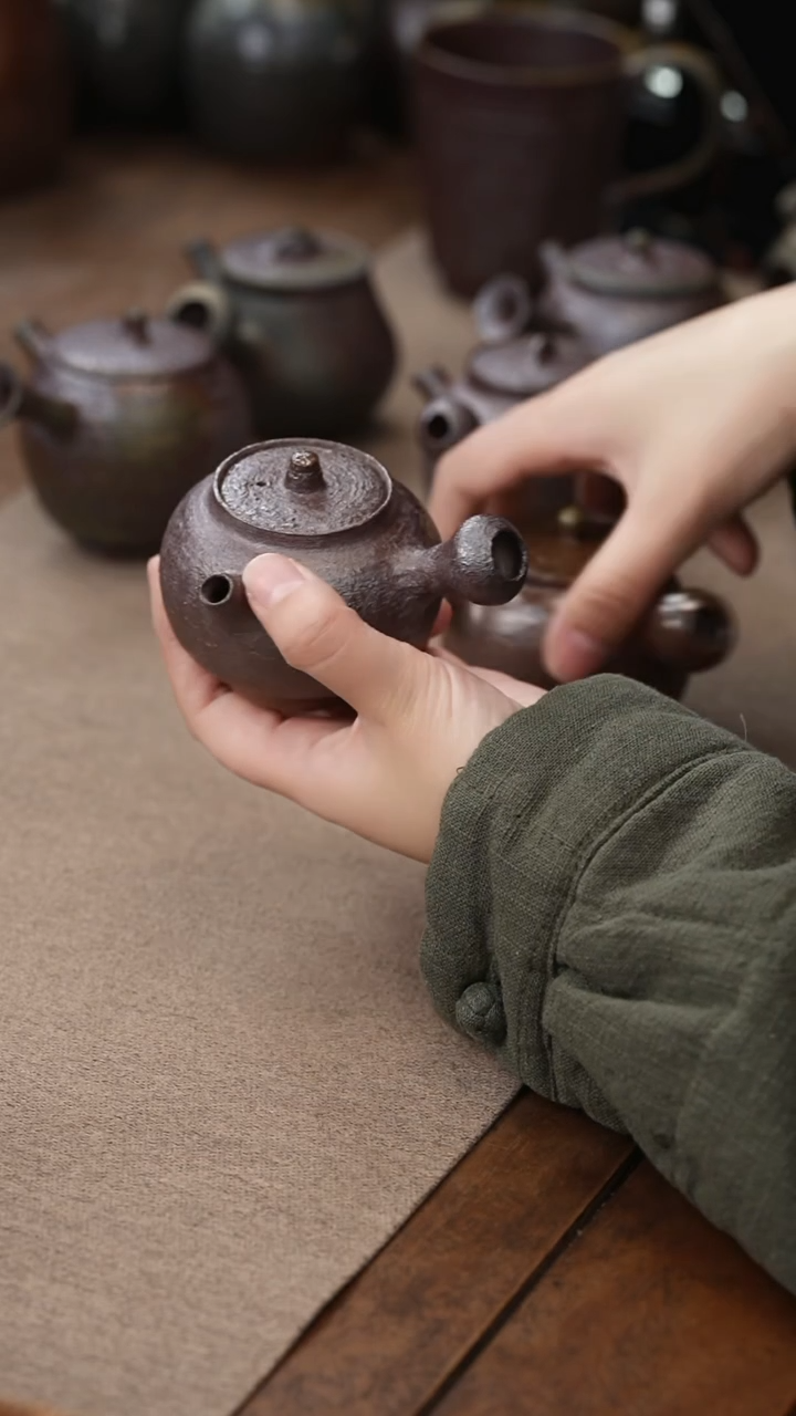 茶壶紫砂归心小侧把