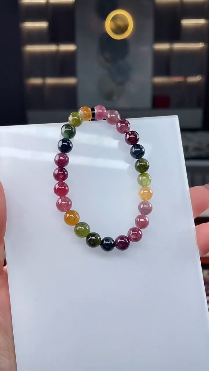 单圈手串未镶嵌碧玺（多样性发一条）T