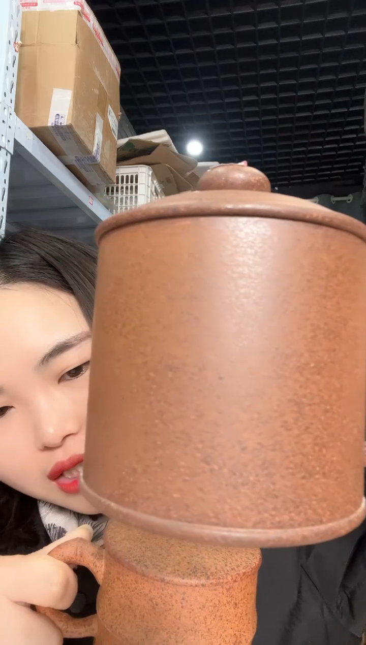 【闪购商品】紫砂茶杯紫砂盖杯龙骨金砂