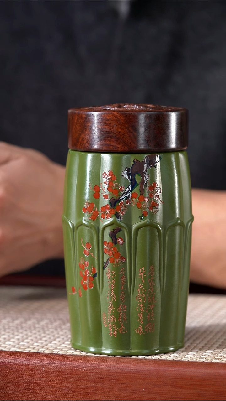 茶杯紫砂清宁 木盖   