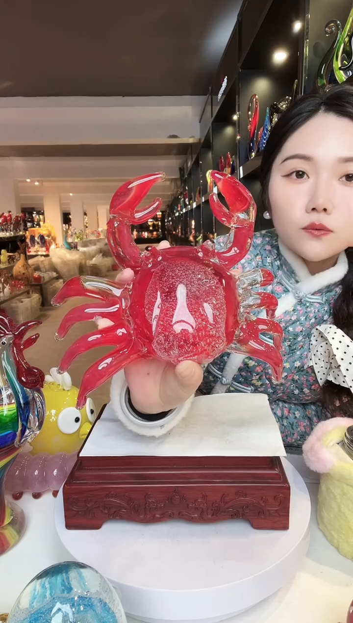 【闪购商品】茶盏琉璃摆件家居摆件