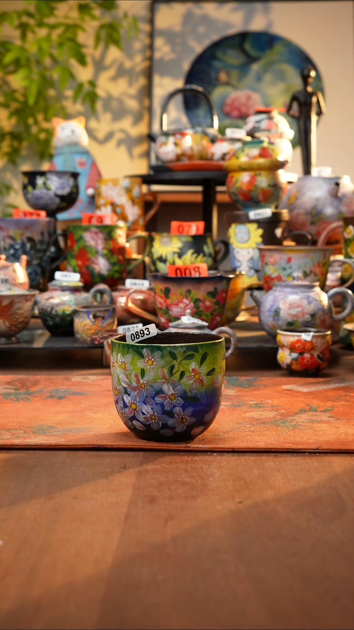 瓷片景德镇手工手绘893