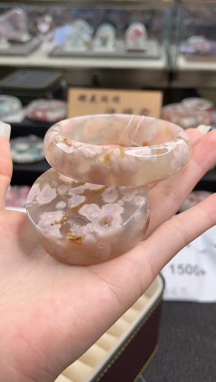 未镶嵌手镯石英质玉58圈口（赠品镯心）s91808