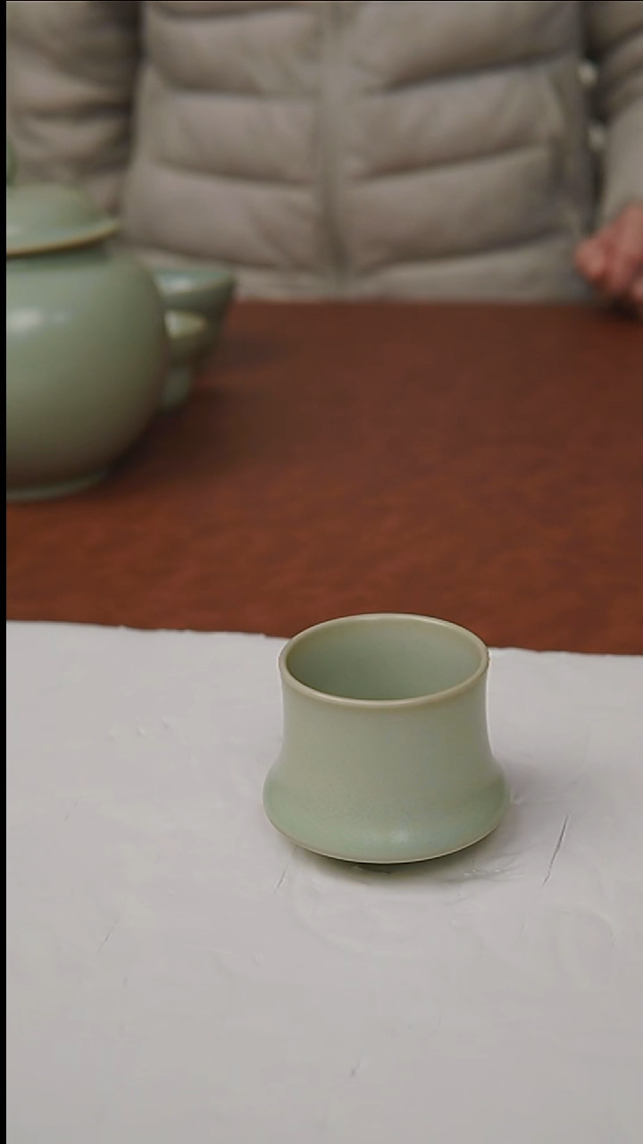 杯子瓷富山严选汝瓷，