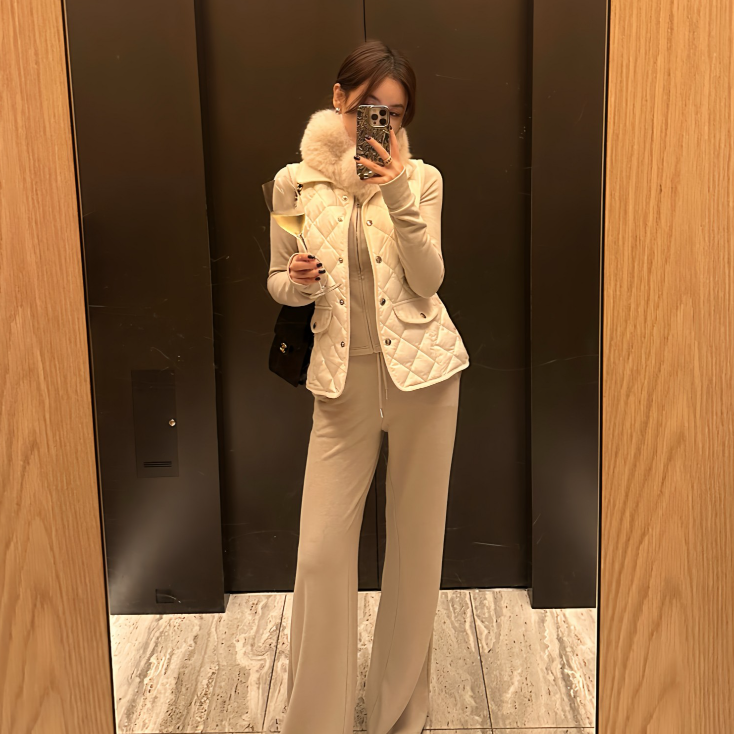 DIDI LAUREN“气质焦点”自发热黑科技暖姜绒老钱风松弛感休闲套装