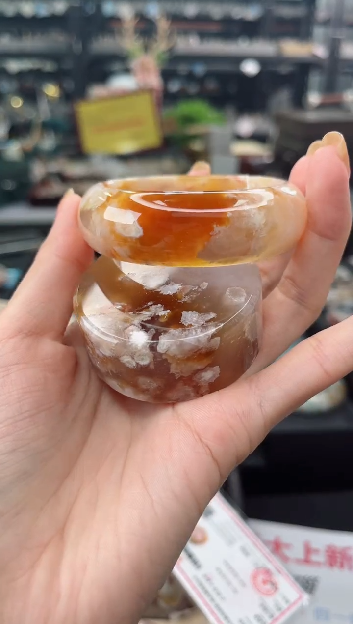 【闪购商品】石英质玉手镯未镶嵌52圈口（赠品镯心）6685221