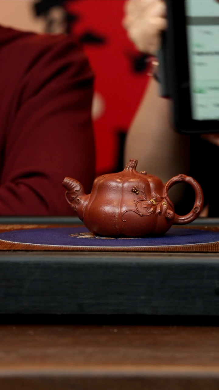 【闪购商品】紫砂茶壶CYL 枣泥 南瓜29